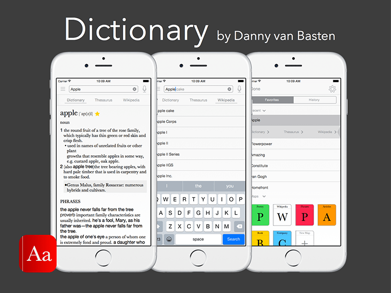 Dictionary app for computer